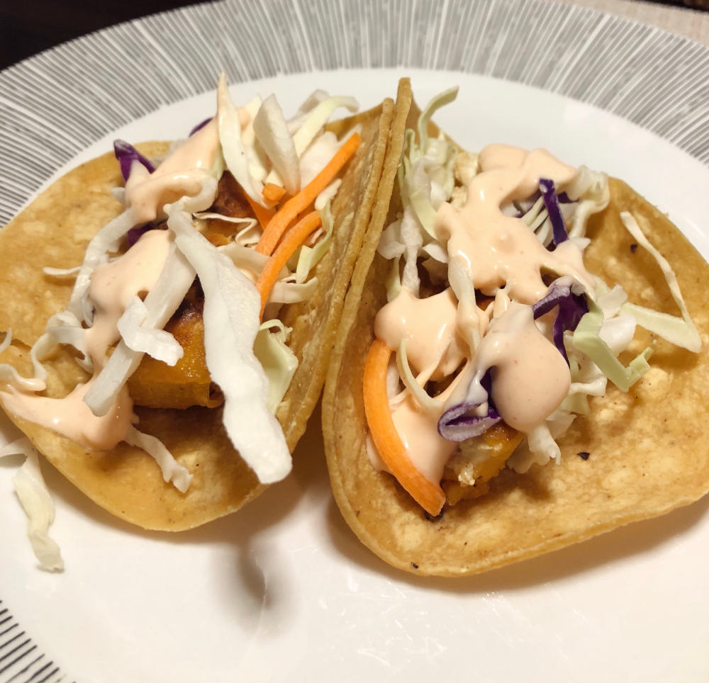 Step 4 for Vegan fish tacos