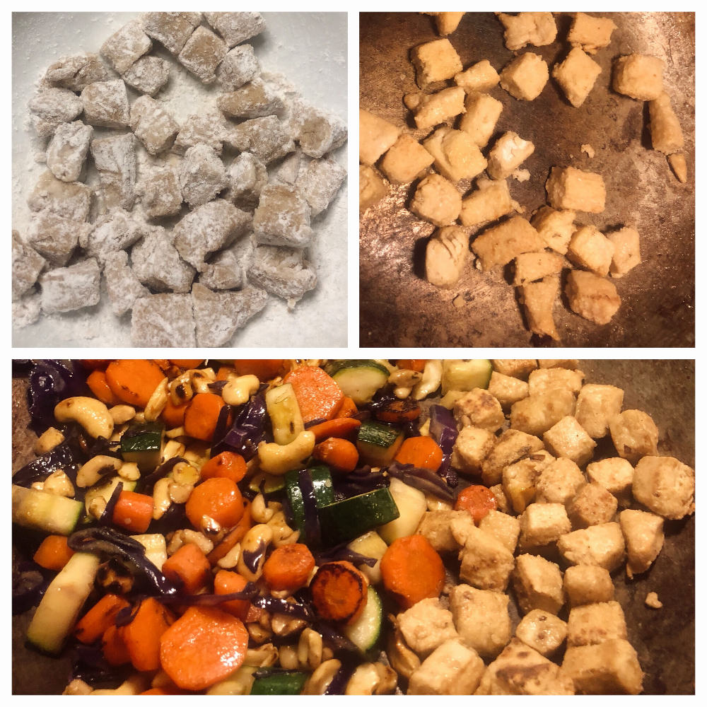 Step 2 for Kung Pow Chicken and veggies