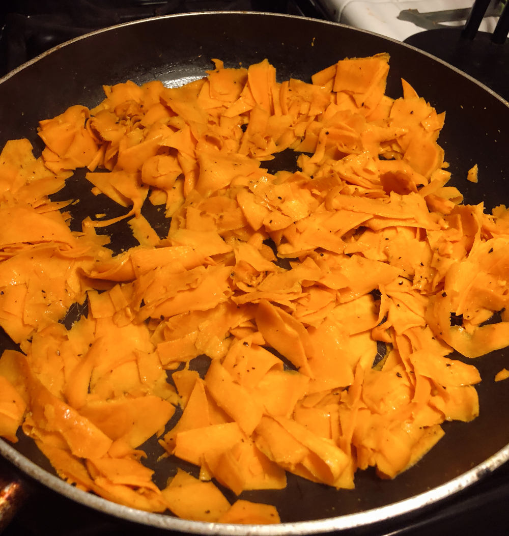 Step 2 for Sweet Potato Soyrizo Tacos