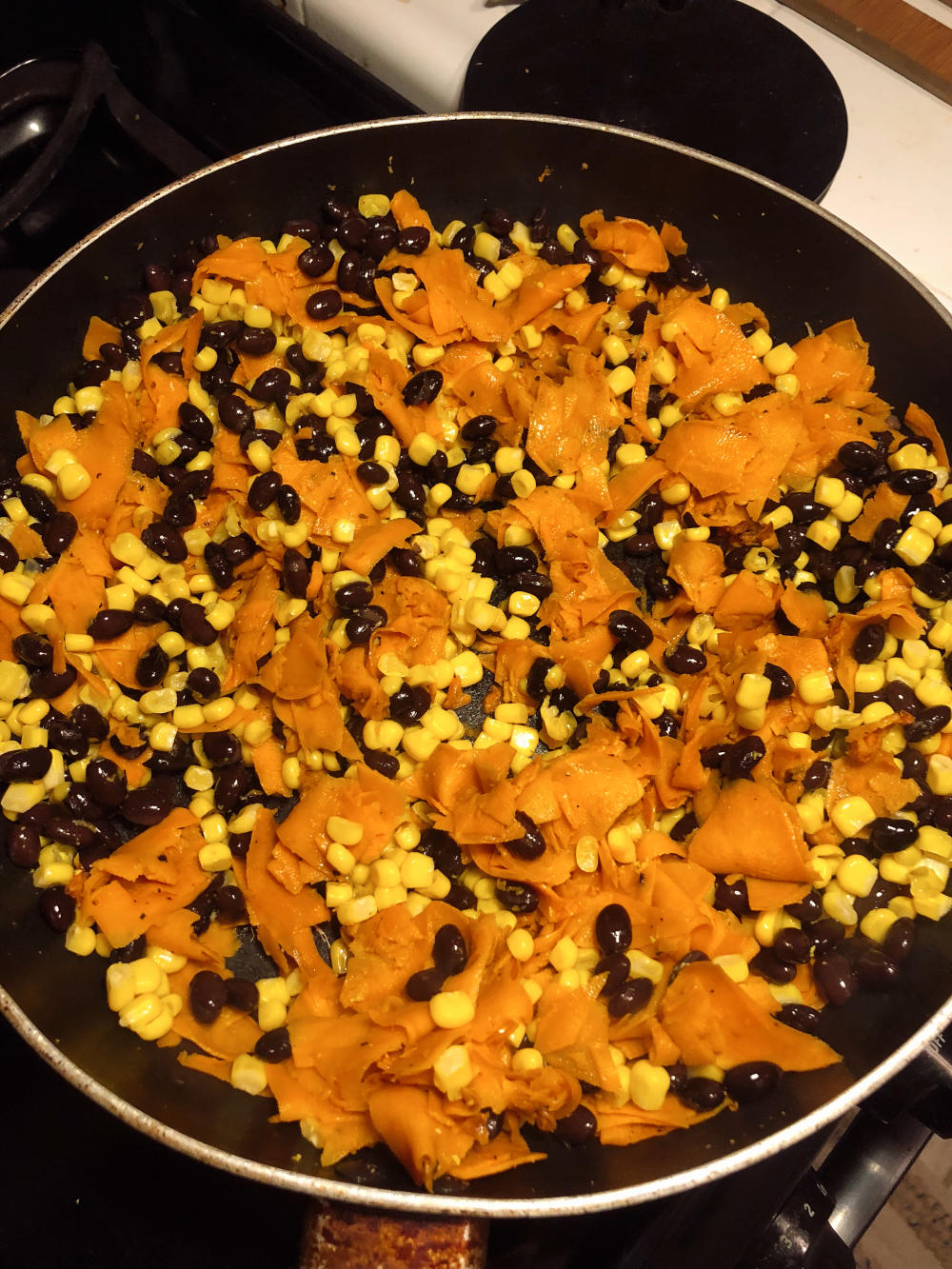 Step 3 for Sweet Potato Soyrizo Tacos