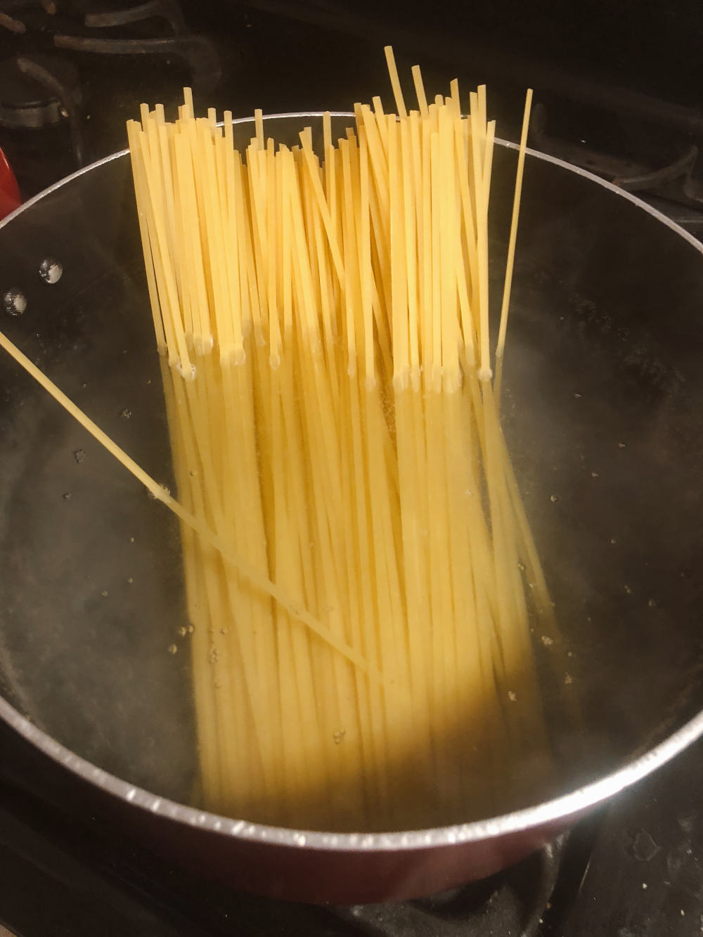 Step 1 for Creamy sun-dried tomato fettuccine