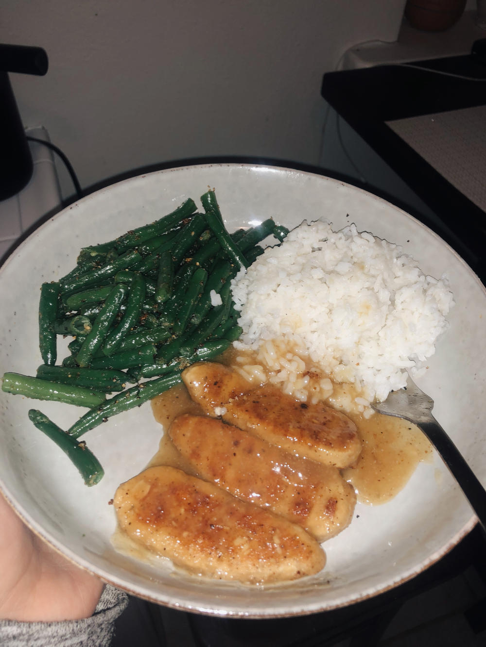 Final product: Vegan Chinese lemon chicken