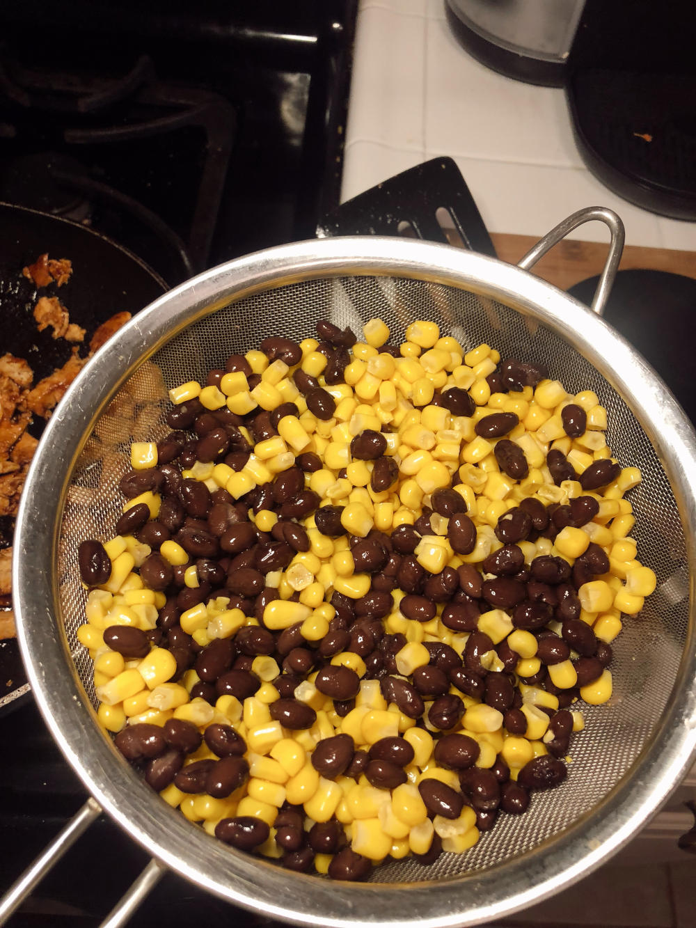 Step 3 for Vegan BBQ Chicken stuffed sweet potatoes