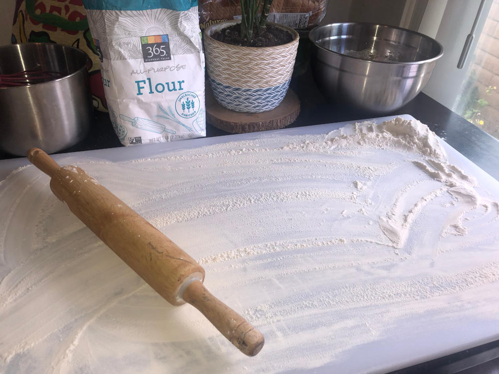 Step 2 for Vegan cinnamon rolls