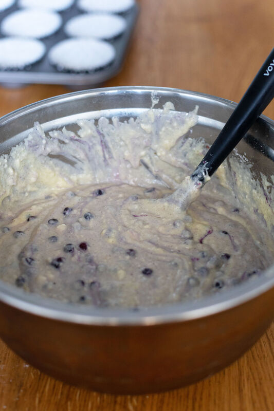 Step 6 for Lemon Blueberry Muffins