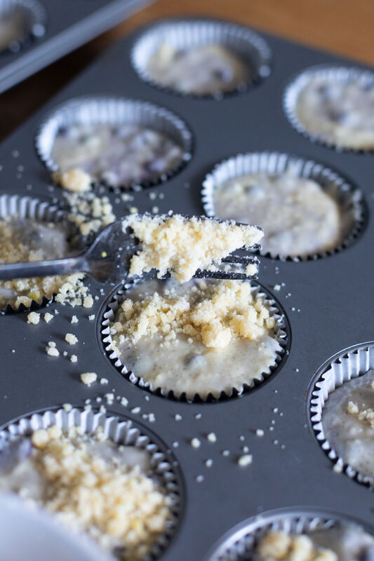 Step 7 for Lemon Blueberry Muffins