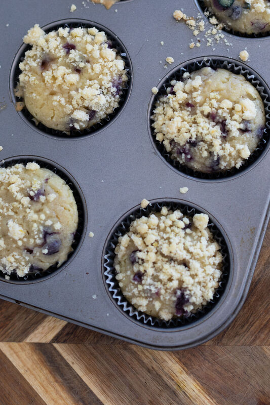 Step 8 for Lemon Blueberry Muffins