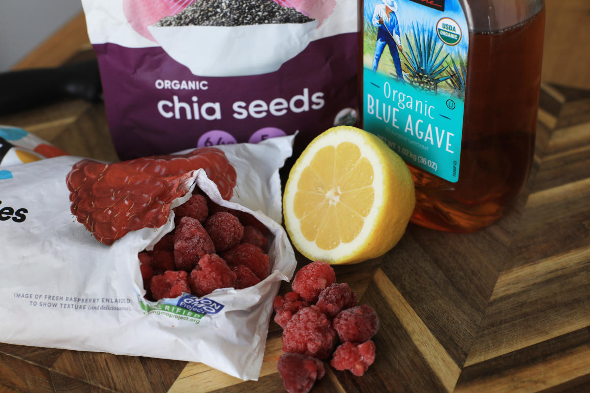 Ingredients for Chia Berry Jam