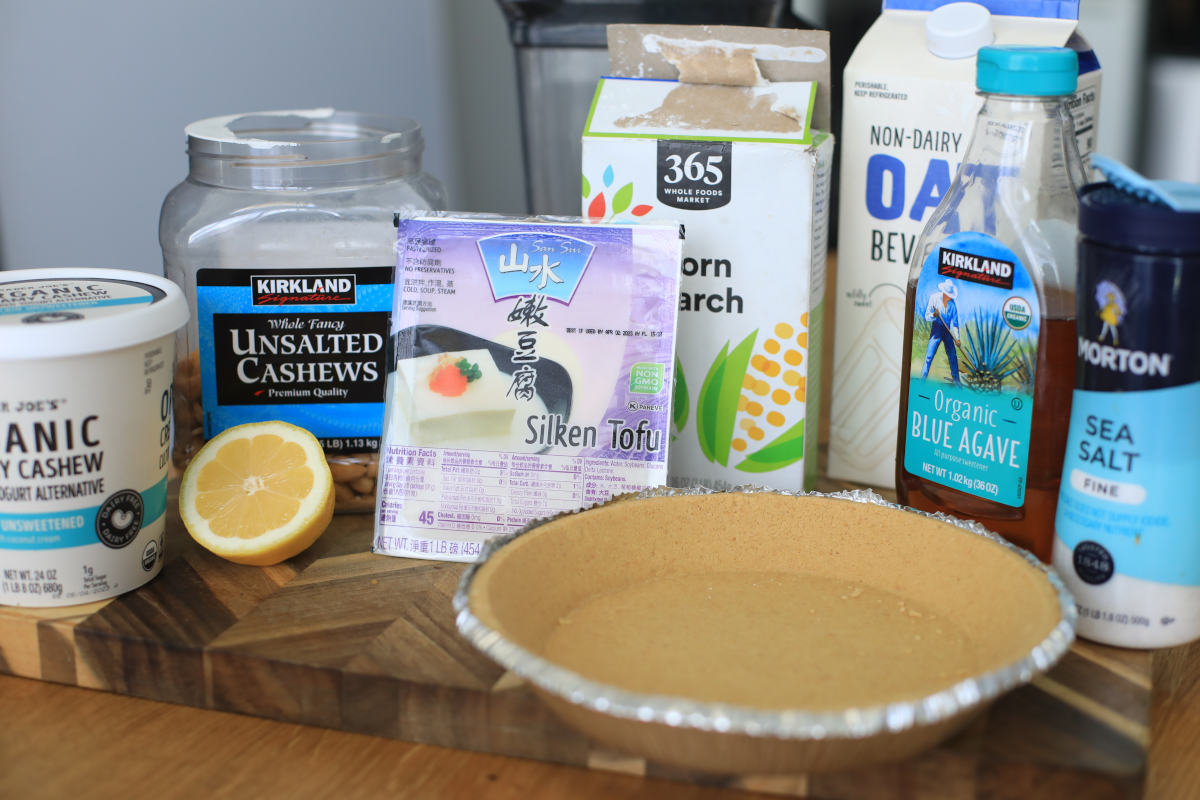 Ingredients for Vegan Cheesecake