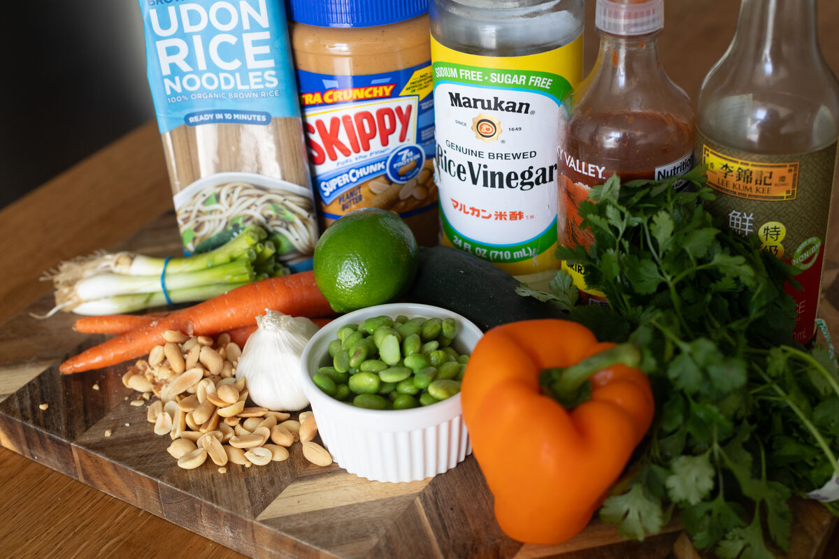 Ingredients for Spicy Peanut Noodles