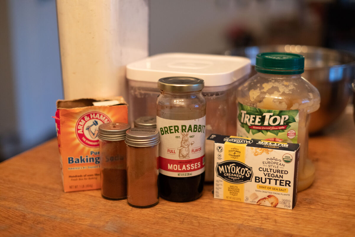 Ingredients for Ginger Molasses Cookies