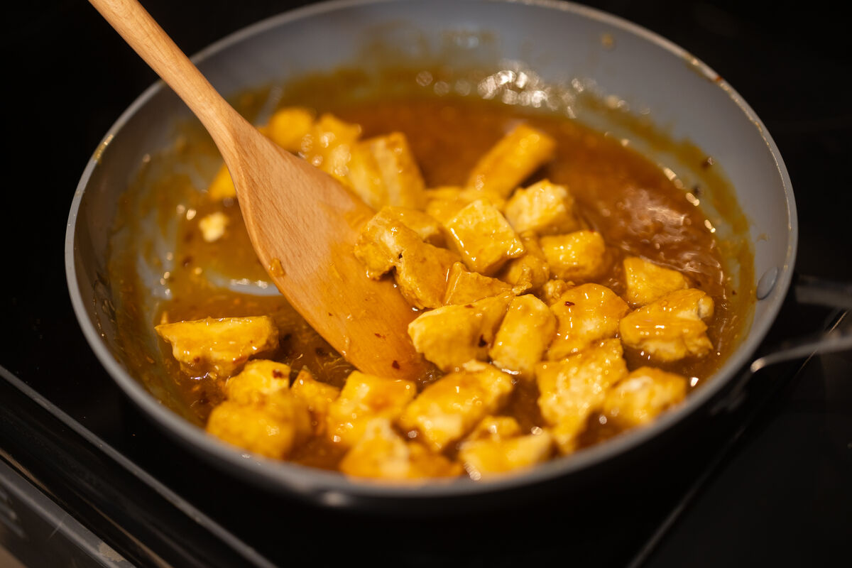 Step 4B for Orange Tofu Recipe