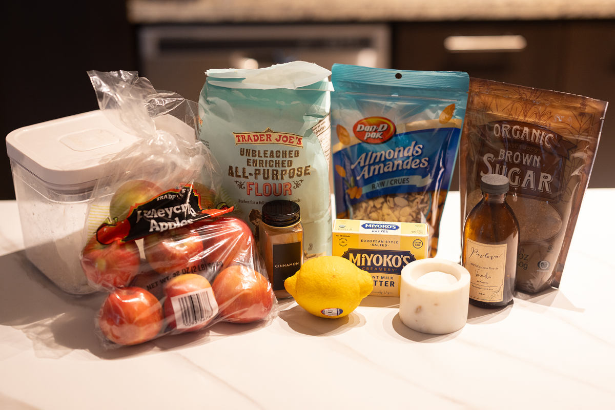 Apple Crumble Recipe - Ingredients Ingredients for Apple Crumble